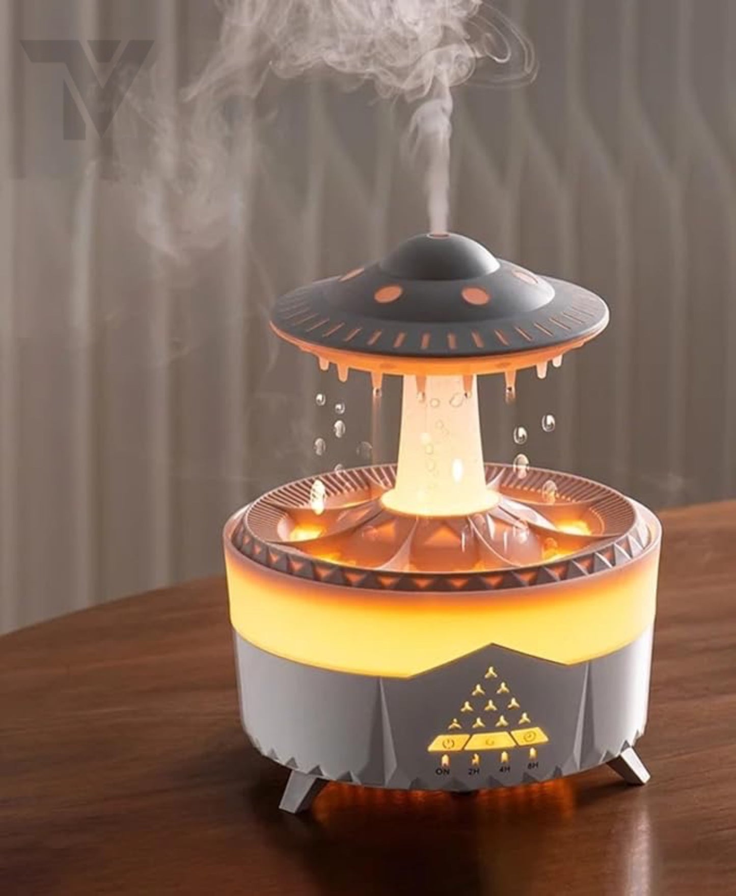 Humidificador lámpara simulador de  lluvia