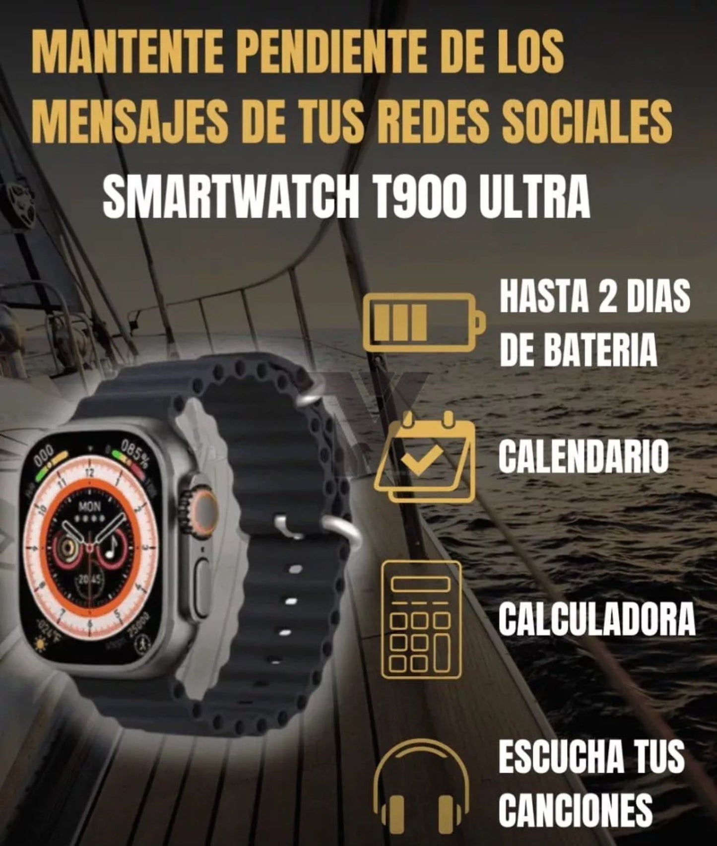 Reloj Smart Watch Big T900